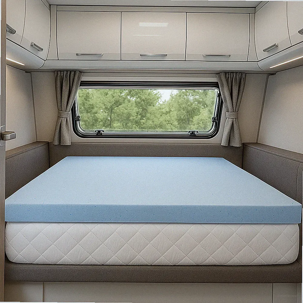 2" 3" 4" RV Mattress Topper/Camper Pad, Twin 3/4 Full Bunk Short Queen RV King